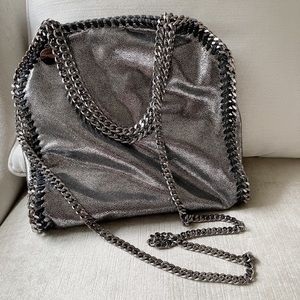 Pewter chain tote